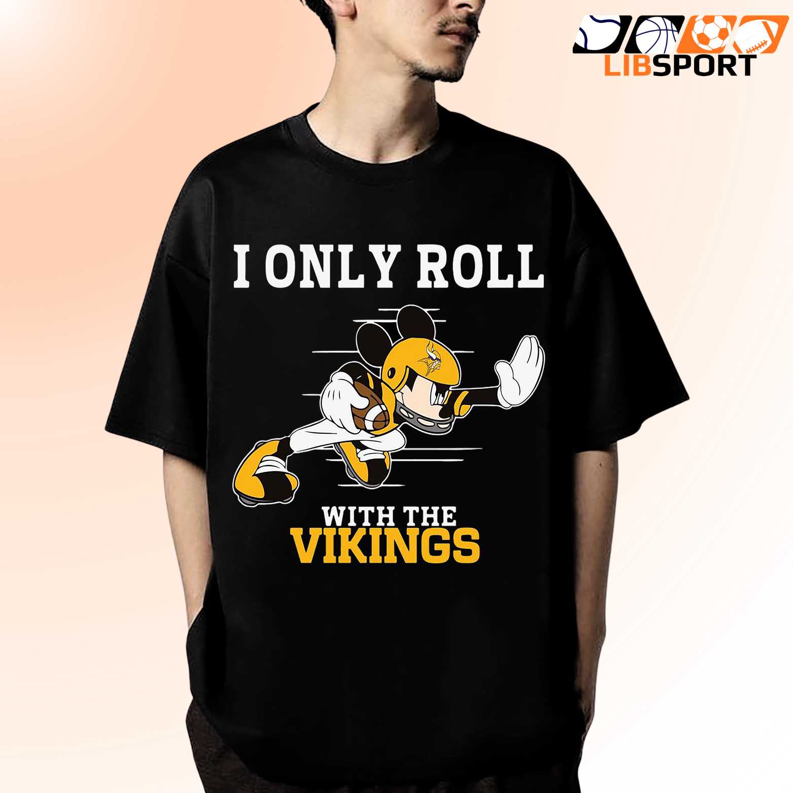 I Only Roll With The Vikings T Shirt, Game Day Streetwear Shirt